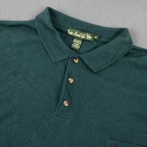 VTG KNIGHTS OF ROUND TABLE‎ Mens Short Sleeve Polo Green - SIZE 4X